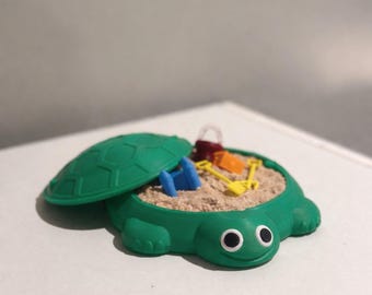 Arenero de tortuga estilo jardín zen / Juguete de escritorio de arena cinética