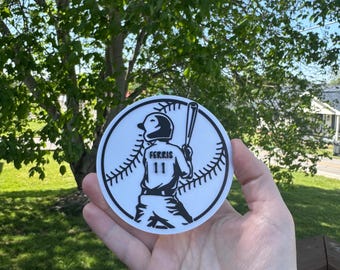 Baseball/softball personnalisé debout avec breloques de sac Bat Bogg