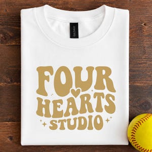 Youth Gildan 5000B Softball Shirt Mockup | Real Photography Mockup | White Youth Tee Flat Lay | Professionally Enhanced