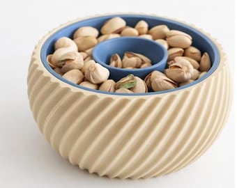 Sunflower Seeds Bowl with Shell Holder – Multi‑Use Snack Bowl for Pistachios & Nuts