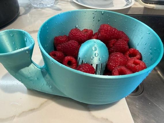 Vortex Fruit Washer Bowl – 3D Printed Berry Cleaner for Kitchen