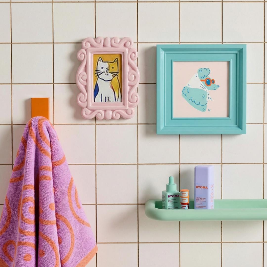 Pretty Frame Set Whimsical Gallery Wall Picture Frame Set, Colorful Danish Pastel Photo ...