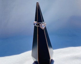 Prism Ring Holder, Modern Ring Stand, Minimalist Jewelry Display, Black Jewelry Organizer, Handmade Gift for Her