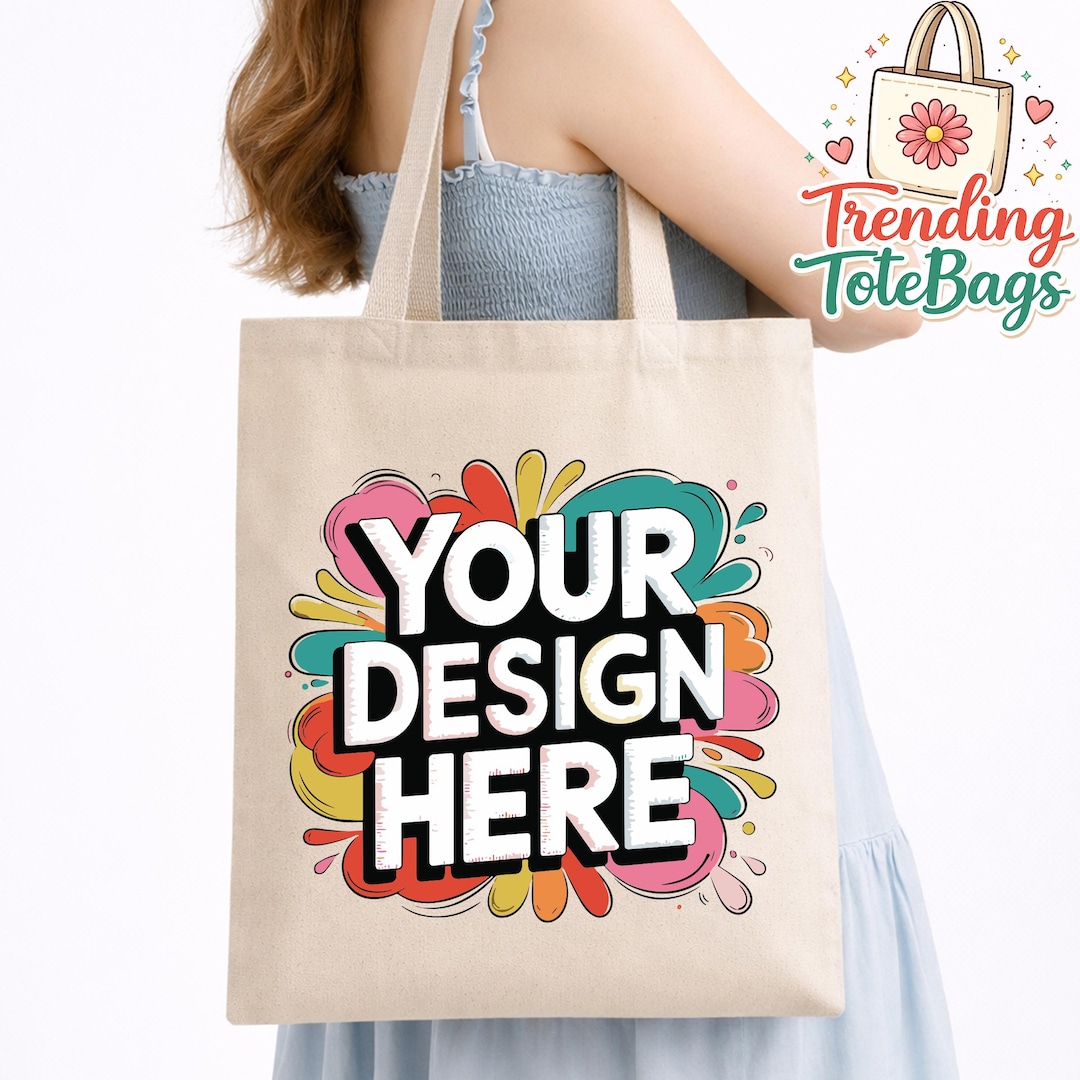 Custom Canvas Tote Bags, Personalized Logo Bulk Cotton Promotional Bags ...