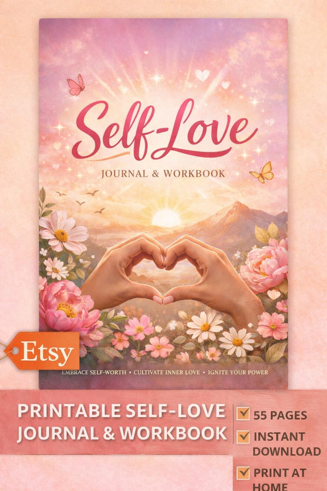 Self Love Journal & Workbook Printable - Etsy