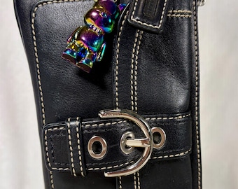 Coach SOHO Vintage Multicolor Patchwork Jacquard C's Logo
