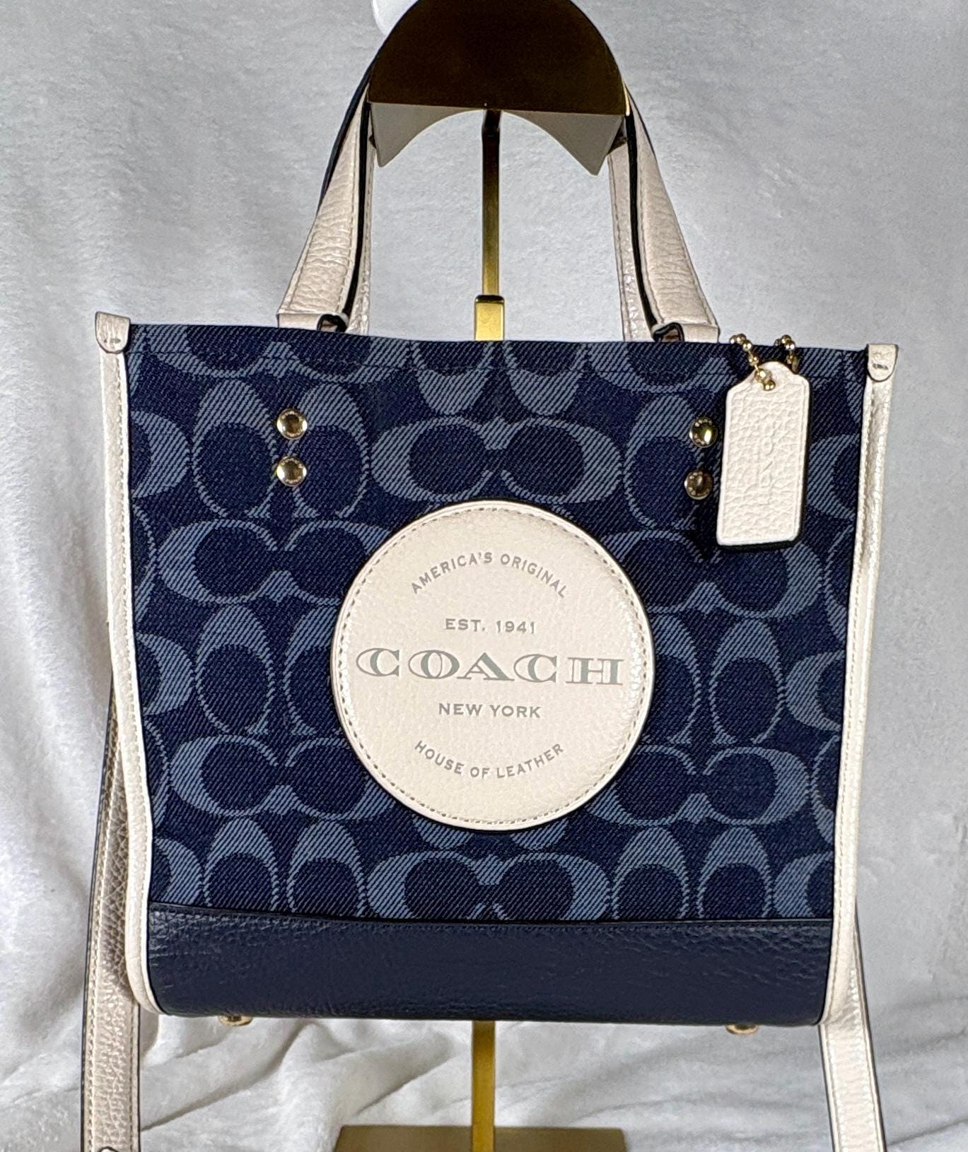 Navy Blue Coach Bag - Etsy