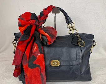 Coach Vintage | Y2K | 6044 | Black Signature C Jacquard Demi