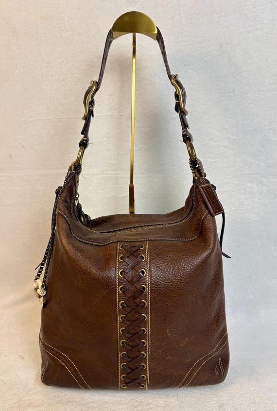 COACH スエードレザー ショルダーバッグ Y2K COACH コーチ スエード