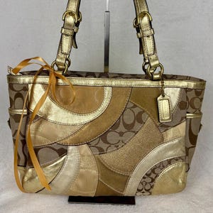 COACH Patchwork tote Bag y2k 00s 2way vintage coach patchwork hobo 