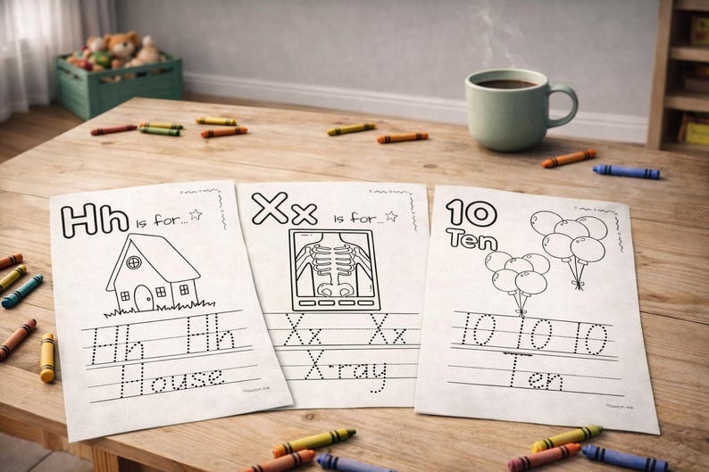 Abcs and 123s Tracing Book for Kids | Preschool Alphabet & Number ...