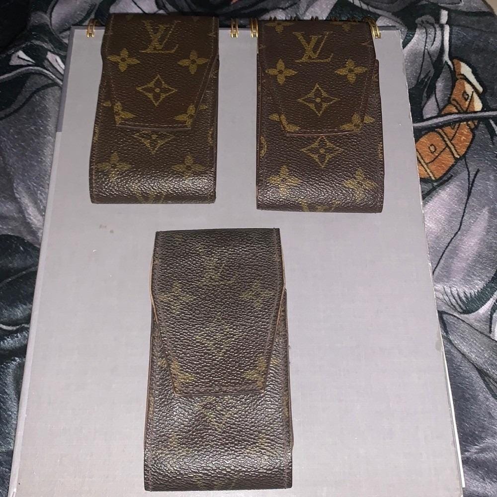 louis vuitton cigarette holder 2016 Monogram Etui Case Fair Condition Louis Vuitton Damier Ebene Cigarette