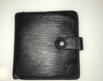 Louis Vuitton vintage Epi leather wallet in black
