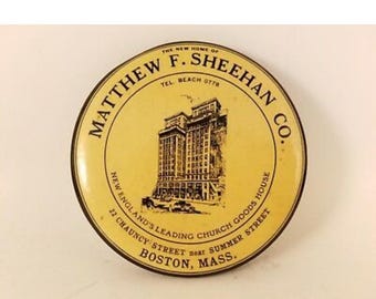 1920's Boston Church Parisian Celluloid Mirror