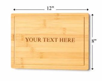 Custom Laser Engraved Bamboo Board