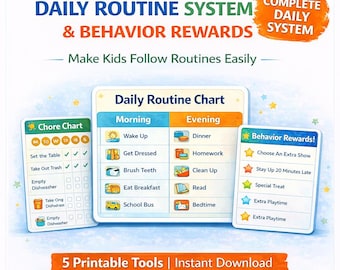Daily Routine & Behavior Reward System for Kids | Build Consistent Habits