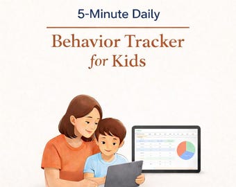 Behavior Tracker für Kinder. Verfolge dein tägliches Verhalten in 5 Minuten