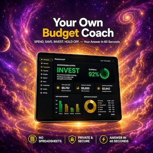 Planificateur budgétaire numérique | Votre propre coach budgétaire pour les finances personnelles | Outil de gestion rapide de l'argent