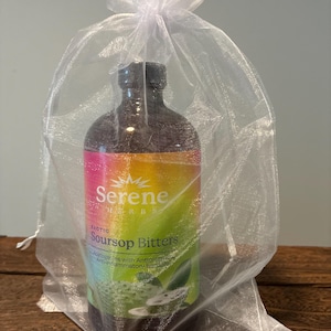 Soursop Bitters Herbal Extract | Botanical Blend, Gut Health Tonic (16oz) White Organza