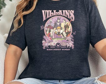 Disney Villains Shirt, Evil Queen Maleficent Ursula Cruella, Walt Disney World Villains Tee, Disney Villains Family Shirt