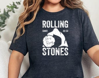 Easter Jesus Shirt, Rolling Stones Shirt, Christian Easter Shirt, Christian Shirt, He is Risen T Shirt, Bible Verse Shirt, Funny Easter Gift