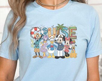 Comfort Colors® Disney Cruise Squad Shirt, Mickey and Friends Cruise Tee, Disney Cruise Trip Shirt, Disney Summer Shirt, Disney Vacation Tee