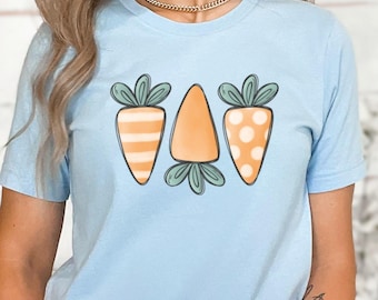 Cute Carrot Art Tshirt, Vegetable Garden Shirt, Farmer Gift Shirt, Gardening Lover Tee, Spring Garden Apparel