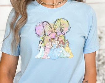 Disney Princess Castle Minnie Bow Shirt, Disney Princess Tee, Magic Kingdom Shirt, Disney Princess Lover Gift, Matching Family Disney Shirt