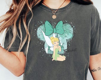 Tinkerbell Fairy T-shirt, Disney Tinkerbell Shirt, Disney Castle Tee, Magical Fairy Graphic Tshirt, Disney Fan Gift