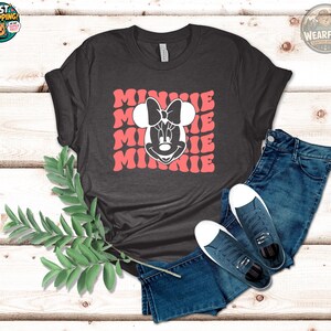 Minnie Birthday Shirt, Minnie Mouse Disney Tee, Cute Minnie Mouse Face Shirt, Girls Disney Vacation Shirt, Mickey Friends Family Tee image 4