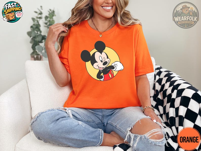 Disney Mickey Mouse Shirt, Mickey Mouse Tee, Classic Mickey Mouse Disney Shirt, Mickey Birthday Shirt, Mickey Mouse Party Tee image 9