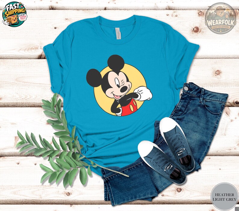 Disney Mickey Mouse Shirt, Mickey Mouse Tee, Classic Mickey Mouse Disney Shirt, Mickey Birthday Shirt, Mickey Mouse Party Tee image 6