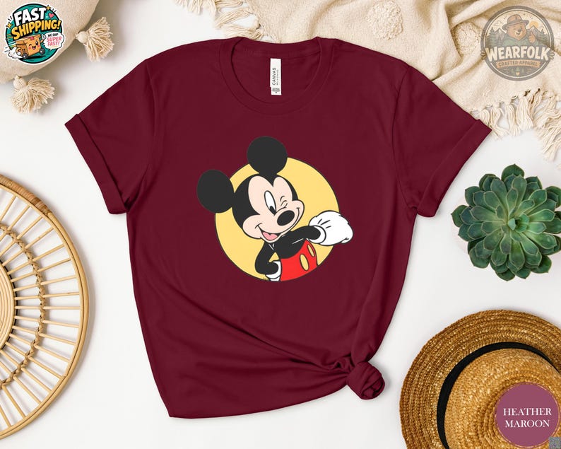 Disney Mickey Mouse Shirt, Mickey Mouse Tee, Classic Mickey Mouse Disney Shirt, Mickey Birthday Shirt, Mickey Mouse Party Tee image 3