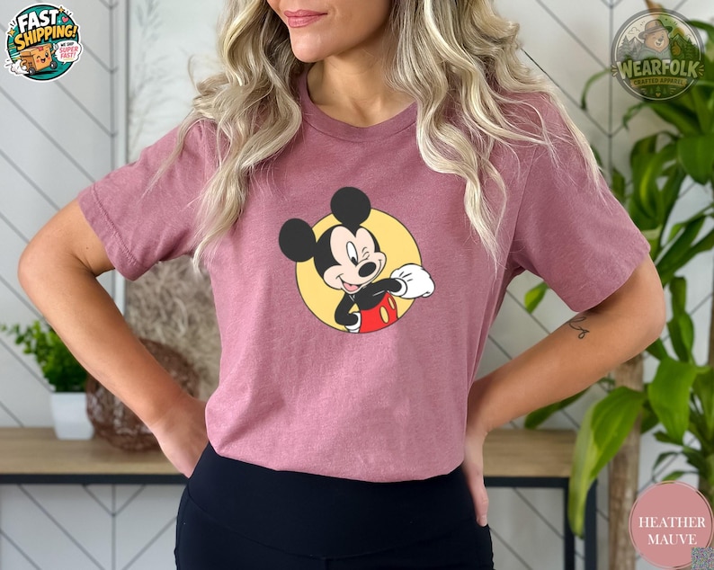 Disney Mickey Mouse Shirt, Mickey Mouse Tee, Classic Mickey Mouse Disney Shirt, Mickey Birthday Shirt, Mickey Mouse Party Tee image 1