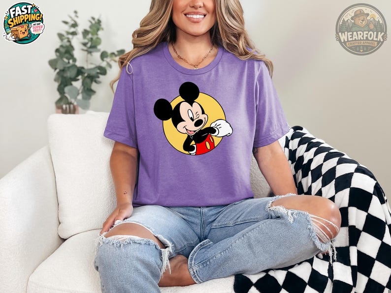 Disney Mickey Mouse Shirt, Mickey Mouse Tee, Classic Mickey Mouse Disney Shirt, Mickey Birthday Shirt, Mickey Mouse Party Tee image 8