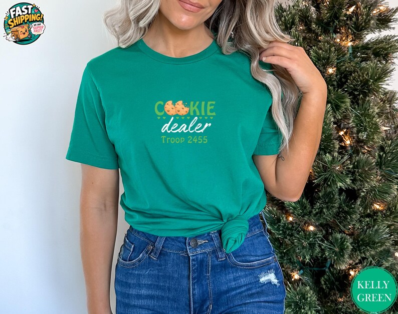 Cookie Dealer Shirt, Girl Scout Cookie Sales Tee, Scout Troop T-Shirt, Cookie Season Shirt, Funny Scout Gift, Cookie Dealer Troop Shirt image 2