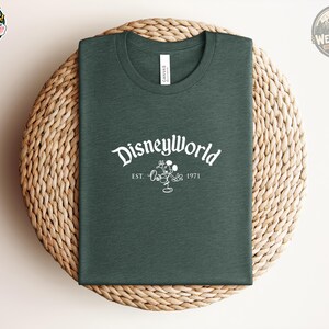 Disney World Est 1971 Shirt, Walt Disney World Vacation Tee, Disney Family Shirt, Retro Disney World Classic Graphic T-Shirt image 6
