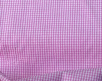 Gingham/ Pink Gingham / 2 Sizes / Small Gingham / 1/16 Gingham  / 1/8 Gingham / Mask Fabric /by Fabric Finders 60" wide