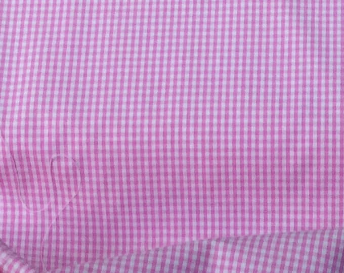 Gingham/ Pink Gingham / Small Gingham /  1/8 Gingham / Dress Fabric /by Fabric Finders 60" wide