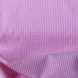 Gingham/ Pink Gingham / Small Gingham /  1/8 Gingham / Dress Fabric /by Fabric Finders 60&quot; wide