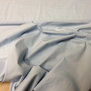 Gingham/ Blue Gingham / Small Gingham / 1/16&quot; Gingham / 100% Cotton / 60&quot; wide / Fabric Finders /