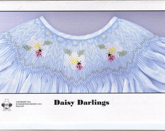 Smocking Plates / Geometric Smocking / Daisy Darlings / Smocked Bishop Dress / Smocked Dress / Smocked Romper / CEC Smocking Plates