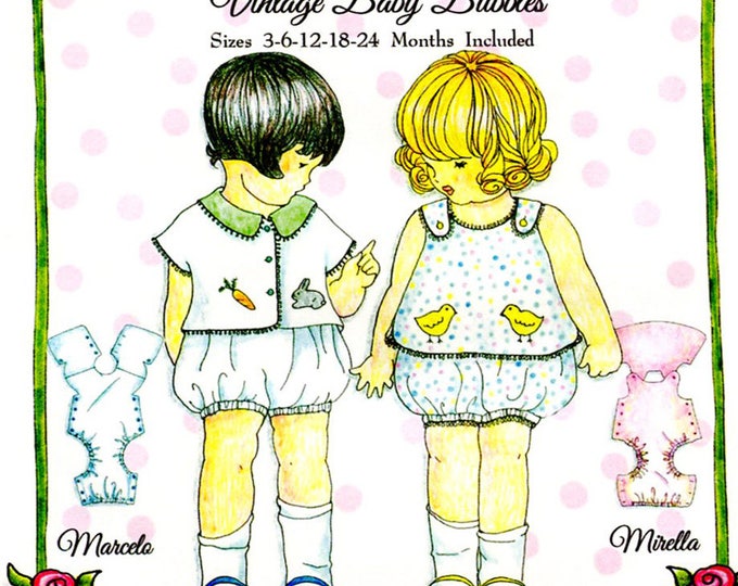 Bubbles Pattern / Vintage Baby Bubbles / Boys & Girls Patterns / Marcelo / Mirella / Embroidery/ Petite Poche / Wendy Schoen