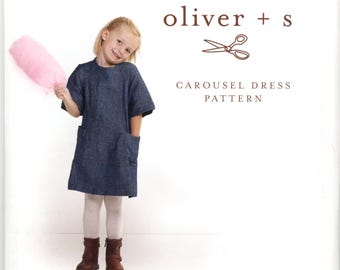 Carousel Dress is an Easy To Sew Raglan Sleeve Dress By Oliver+s