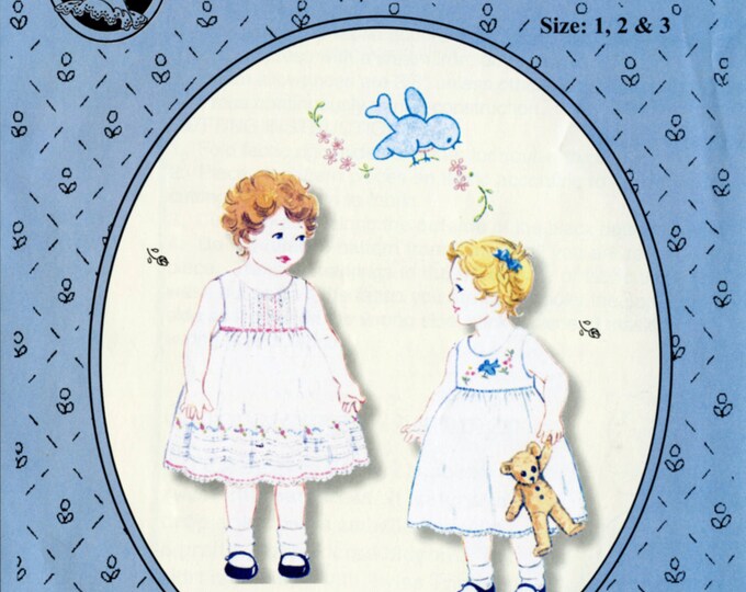 Summer Dress Pattern / Toddler Dress Pattern /Embroidered Dress Pattern /Tucked Dress Pattern / by The Old Fashioned Baby / OF35