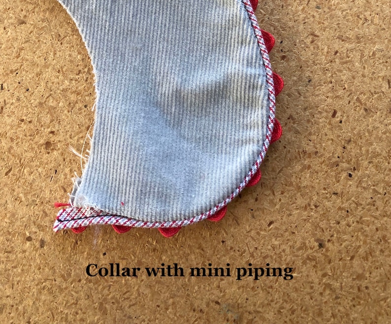 Gingham Mini Piping Pink Piping for Childrens Clothes Doll Clothes Cording 18 Overall width .5 3 Yard Package