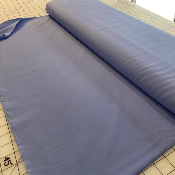 Cornflower Blue Imperial Broadcloth / Poly-Cotton Fabric / Permanent Press / No-Iron Broadcloth / Spechler-Vogel / 60" wide /Cornflower Blue