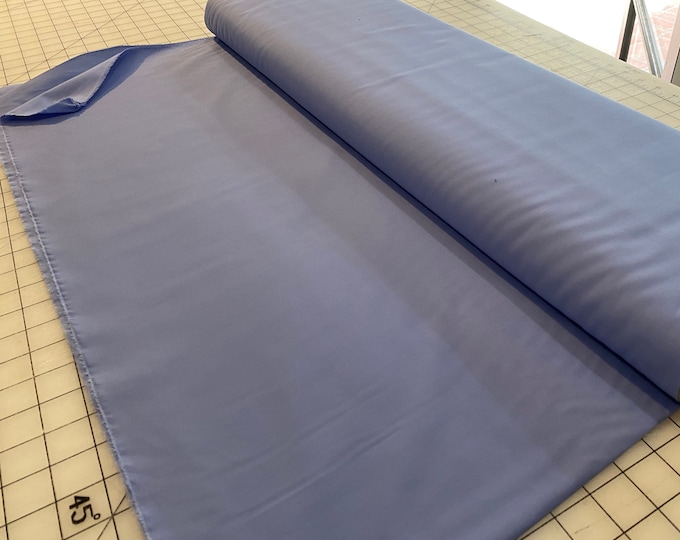 Cornflower Blue Imperial Broadcloth / Poly-Cotton Fabric / Permanent Press / No-Iron Broadcloth / Spechler-Vogel / 60" wide /Cornflower Blue