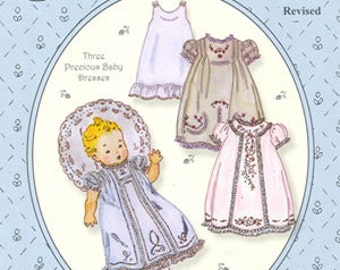 Baby Daydresses / Baby Day Dress Pattern / 3 Baby Dresses Pattern  / Slip Pattern /  by The Old Fashioned Baby / OF32