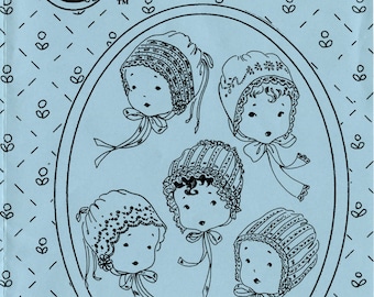 Bonnet Pattern / Christening Bonnet / Heirloom Bonnet / Multiple Styles / Jeannie Baumeister / The Old Fashioned Baby / 16